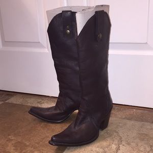 Women’s Leather Cowgirl Boots